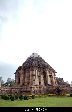 Konarak sun temple ; Konarak ; Bhubaneswar ; Orissa; India Stock Photo