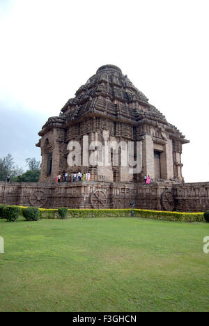 Konarak sun temple ; Konarak ; Bhubaneswar ; Orissa; India Stock Photo