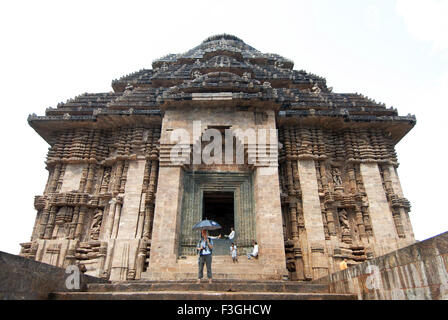 Konarak sun temple ; Konarak ; Bhubaneswar ; Orissa; India Stock Photo