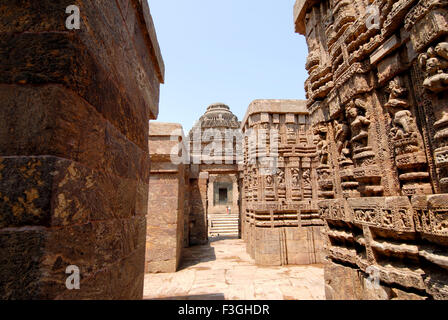 Konarak sun temple ; Konarak ; Bhubaneswar ; Orissa; India Stock Photo