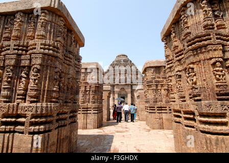 Konarak sun temple ; Konarak ; Bhubaneswar ; Orissa; India Stock Photo