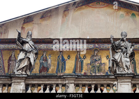 Basilica of Our Lady in Trastevere, Rome. Stock Photo