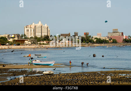 Chowpatty of charni road ; Bombay now Mumbai ; Maharashtra ; India Stock Photo