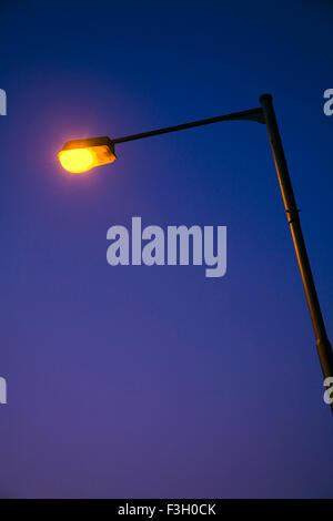 Light pole with four bulbs ; Mumbai Bombay ; Maharashtra ; India Stock Photo