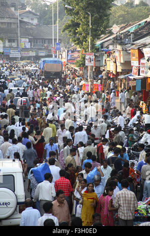 crowd mumbai diwali fever bombay dadar shopping market road maharashtra india alamy similar