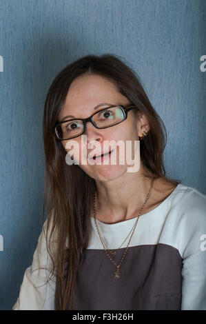 Woman in Shock Stock Photo