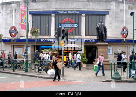 Tooting Broadway ; Underground Tube Station ; London ; U.K. United Kingdom England Stock Photo