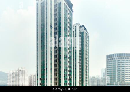Cityscape, Tsuen Wan, Hong Kong Stock Photo