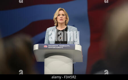 Amber Rudd Mp Secretary Of State For Energy And Climate Change Conservative Party Conference 2015 Manchester Central, Manchester, England 05 October 2015 Addresses The Conservative Party Conference 2015 At Manchester Central, Manchester © Allstar Picture Library/Alamy Live News Stock Photo