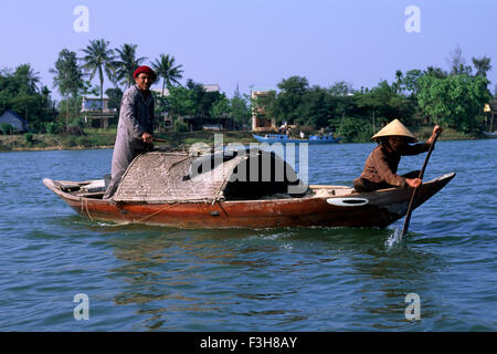 Vietnam, Hoi An, Thu Bon river Stock Photo
