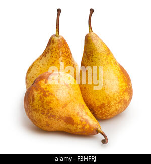 yellow pears isolated Stock Photo