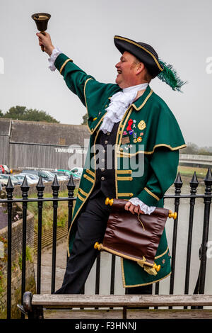 Town Crier, High Street, Lewes, Sussex, UK Stock Photo