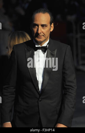 London, UK, UK. 7th Oct, 2015. Alexandra Desplat attends a screening of 'Suffragette' on the opening night of the BFI London Film Festival at Odeon Leciester Square. Credit:  Ferdaus Shamim/ZUMA Wire/Alamy Live News Stock Photo