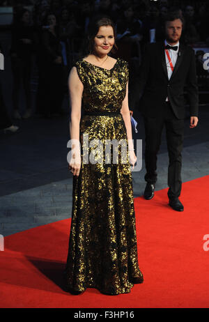 London, UK, UK. 7th Oct, 2015. Geena Davis attends a screening of 'Suffragette' on the opening night of the BFI London Film Festival at Odeon Leciester Square. Credit:  Ferdaus Shamim/ZUMA Wire/Alamy Live News Stock Photo