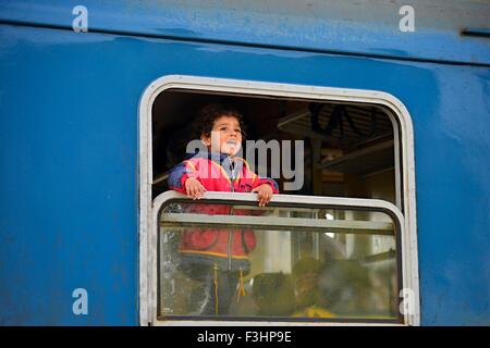 October 6,2015; Hegyeshalom in Hungary. Group of refugees leaving Hungary. They came to Hegyeshalom by train and then they leavi Stock Photo
