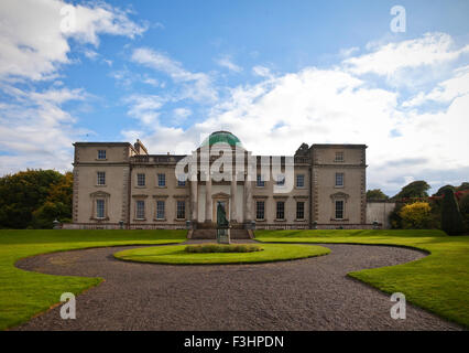 The Garden side of  Neo-classical Emo Court, designed James Gandon in 1790, County Laois, Ireland Stock Photo