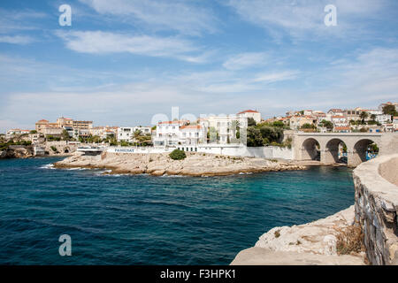 Corniche President John Fitzgerald Kennedy, Marseille, France Stock Photo