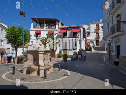 Casares Village Streets, Malaga Province, Andalucia, Spain Stock Photo