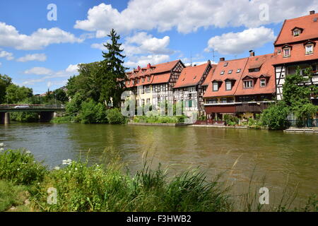 View on Klein Venedig (Little Venice) in Bamberg, Germany Stock Photo