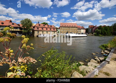 View on Klein Venedig (Little Venice) in Bamberg, Germany Stock Photo