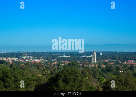 Aerial view of Stanford university, California, USA Stock Photo