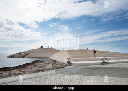 Sfinxit landscape architecture, Cape Square, Durres, Albania Stock Photo