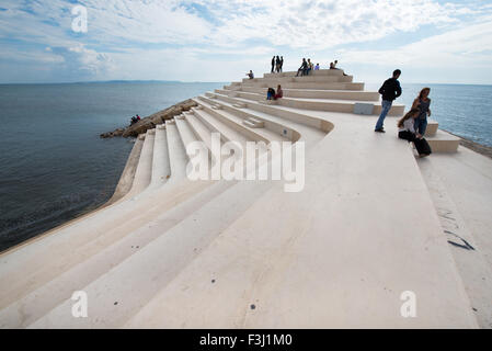 Sfinxit landscape architecture, Cape Square, Durres, Albania Stock Photo