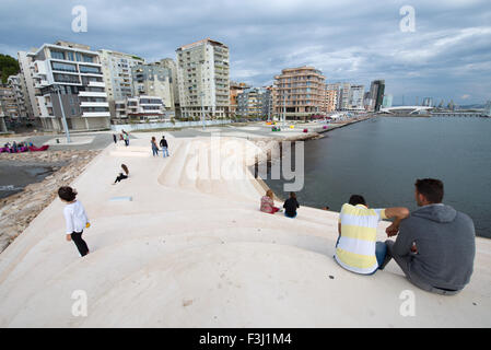 Sfinxit landscape architecture, Cape Square, Durres, Albania Stock Photo