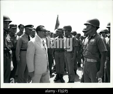 Feb. 24, 1972 - Premier Chiang Ching-Kuo with cadets at Taichung, 1976 Taiwan. © Keystone Pictures USA/ZUMAPRESS.com/Alamy Live News Stock Photo