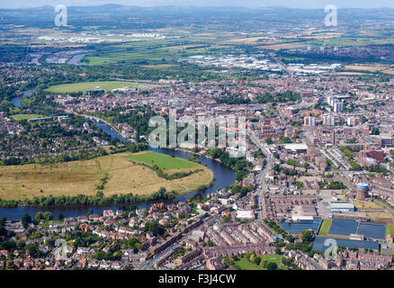 Chester and the river Dee, North West England, UK Stock Photo