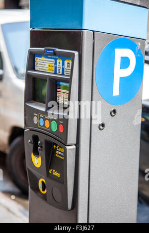 Parking ticket machine in New York City Stock Photo