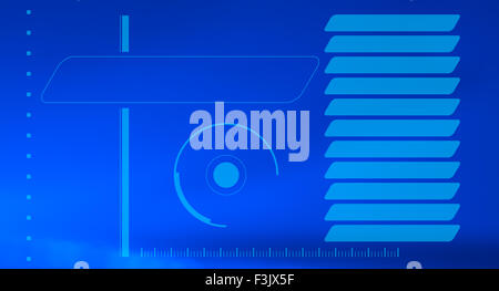 Hologram HUD interface graphics Stock Photo