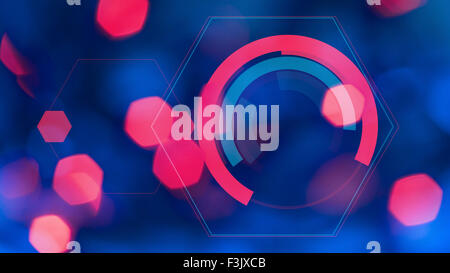 Hologram HUD interface background Stock Photo