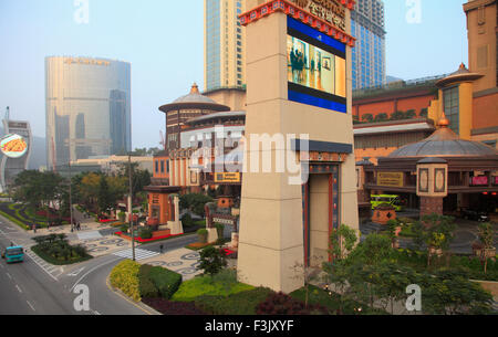 China, Macau, Cotai Strip, hotels, casinos, Stock Photo