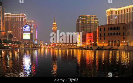 China, Macau, Cotai Strip, hotels, casinos, Stock Photo