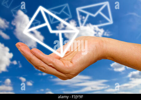 Electronic post Stock Photo