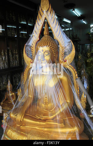 Thailand, Bangkok, Buddha statues shop, Stock Photo