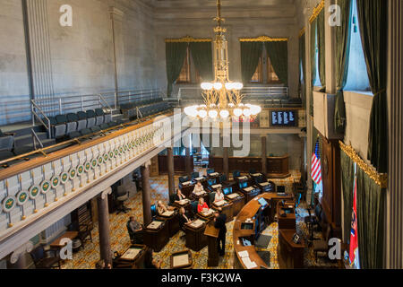 Tennessee state capitol in Nashville TN Stock Photo