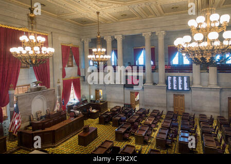The House of Representatives Chamber inside the Tennessee State Stock