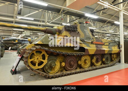 A King tiger tank at the Bovington Tank Museum in Bovington Stock Photo