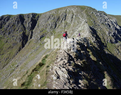 Striding Edge on a clear day Stock Photo