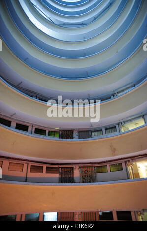Lai Tak village, special round design building in Hong Kong