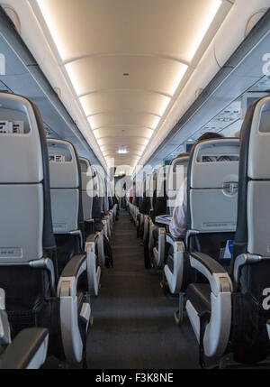 The interior of a British Airways aeroplane flight Stock Photo - Alamy