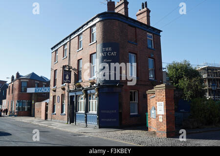 The Fat Cat Public House in Shalesmoor Kelham Island Sheffield England UK Traditional victorian pub inner city urban grade II listed building Stock Photo