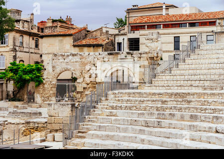 Theatre Antique, Roman Ruins, Arles, France Stock Photo