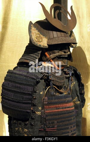 The armor of the ancient Japanese samurai Stock Photo