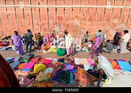 Indian woman selling cloth, Sadar Market, Jodhpur, India - Stock Image -  Everypixel