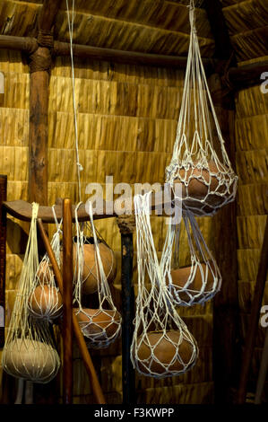 Old Polynesian crafts in Polynesian Cultural Center. O'ahu. Hawaii. Hawaii Hawaiian Islands Oahu Polynesian Cultural Center Samo Stock Photo