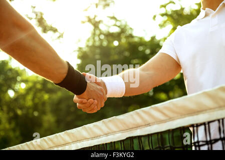 Concept for male tennis players Stock Photo