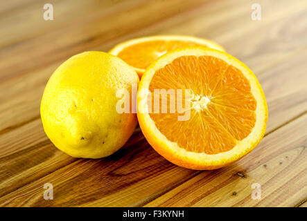 Vegan organic lemon and oranges Stock Photo